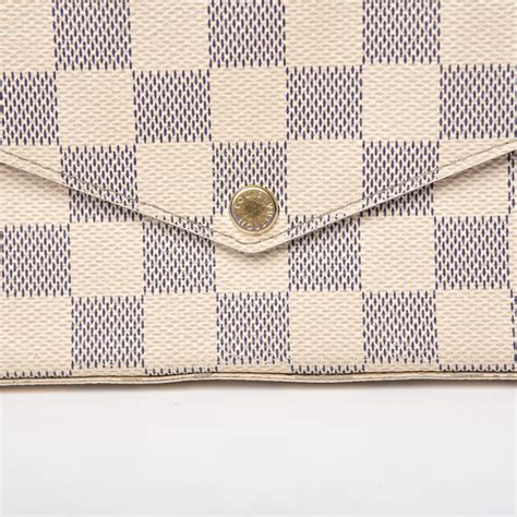 louis vuitton damier azur pochette felicie chain wallet